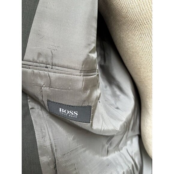 Hugo Boss Mens Blazer Wool Sport Coat US Sz 46L Einstein Sigma Super 110 MINT! - Picture 8 of 14
